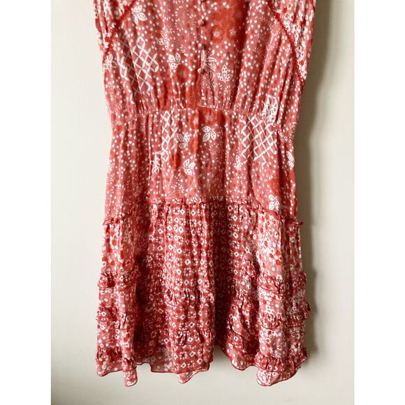 POUPETTE ST BARTH Paulina Mini Dress Pink Antibes Print S - Picture 9 of 12